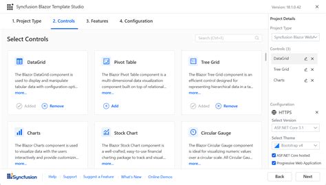 .Net Blazor Templates Sample に対する画像結果