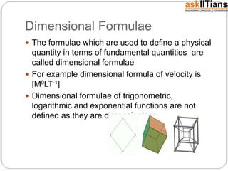 Image result for Physics Dimensional Formula