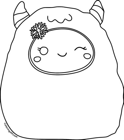 Squishmallow Christmas Coloring Pages に対する画像結果