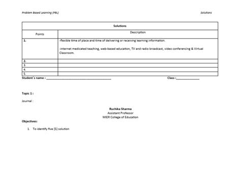 Image result for A Problem Solving Table