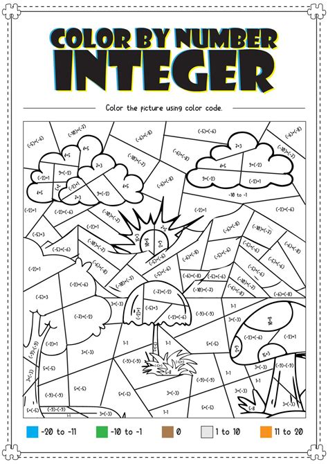 Image result for Fun Math Coloring Worksheets Middle School