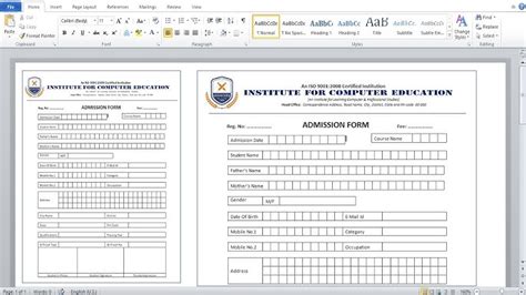 Image result for Computer Institute Form