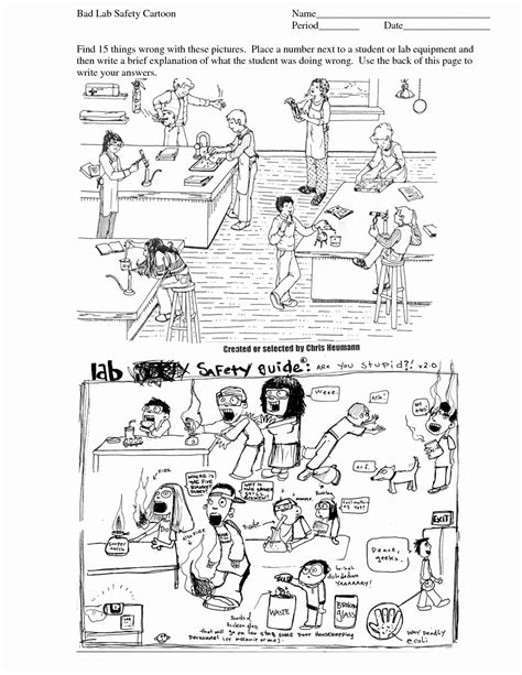 Image result for Lab Safety Worksheet