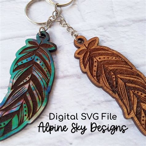Toradh íomhá ar Glowforge Keychain