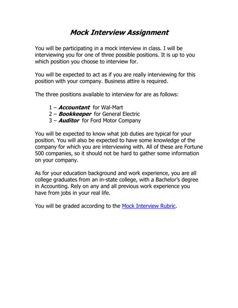 Image result for Interview Assignment Report Examples