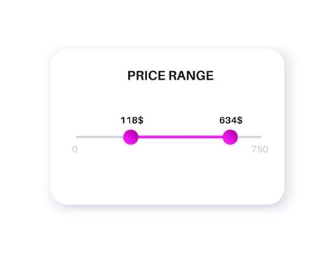 Image result for Price Range Filter UI