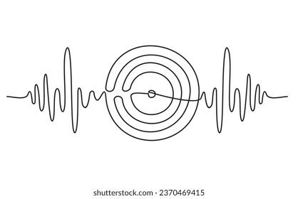 Toradh íomhá ar Continuous Line Drawing Record Album