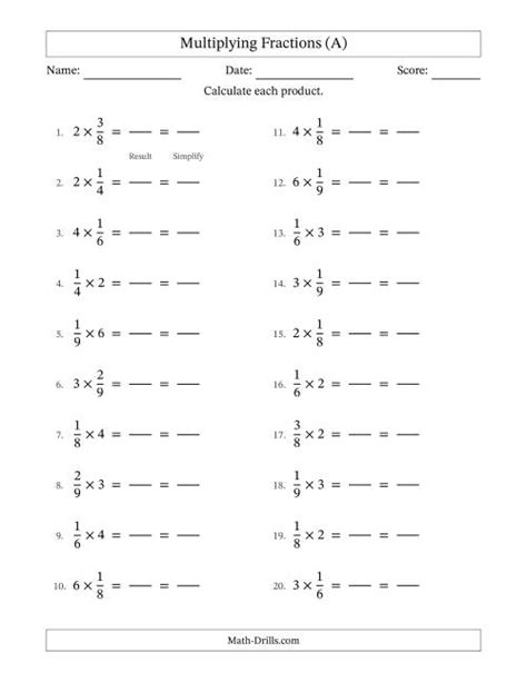 Toradh íomhá ar Mutiplication with Whole Numbers Worksheet