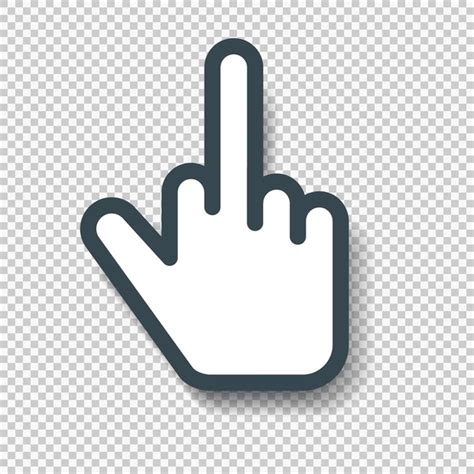 Image result for Middle Finger Hand Cursor
