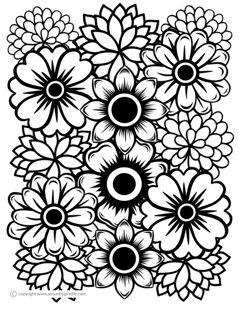 Flower Coloring Sheets に対する画像結果
