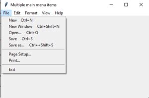 Image result for Code Python Tabel Menu