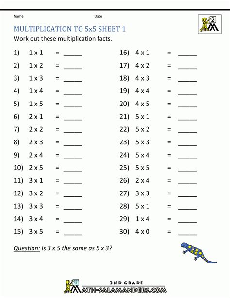 Toradh íomhá ar Challenging Multiplication Worksheets