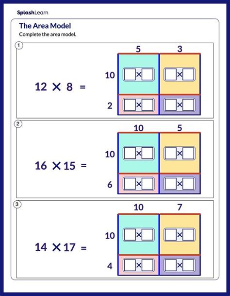 Image result for Area Model Multiplication 5th Grade