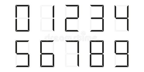 Toradh íomhá ar LED Numbers Font
