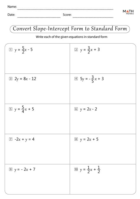 9th Grade Math Slope Worksheets に対する画像結果