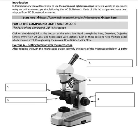 Image result for Printable Compund Light Microscope Test