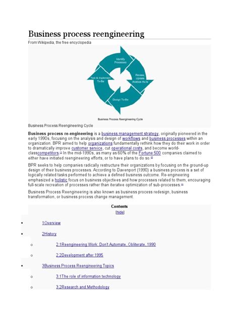 Image result for Business Process Re-engineering PDF