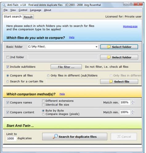 Bildergebnis für Duplicate File Finder. Free