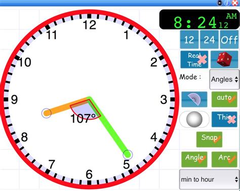 Image result for Interactive Clock Analog Clock