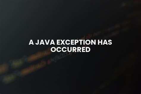 Image result for Error Java Exception Has Occurred Images