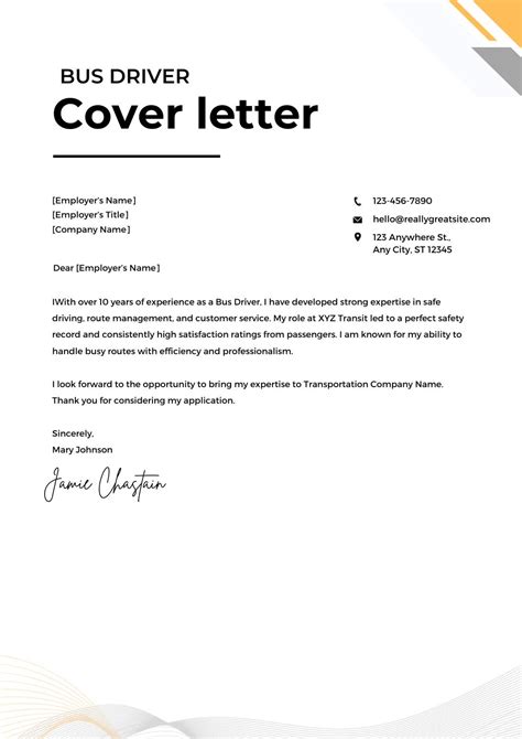 Driver Cover Letter Examples に対する画像結果