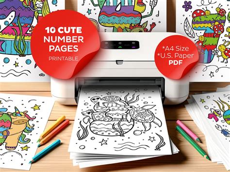 Toradh íomhá ar Learning Numbers Coloring Pages