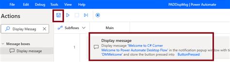 Image result for Power Automate Display Message Box Nederlands