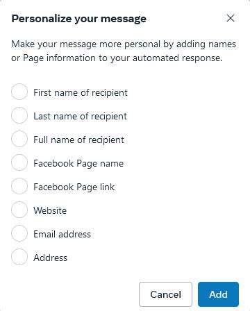 Image result for How to Set Up Auto Message On Facebook Page