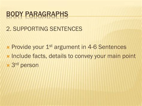 Topic Sentence First Body Paragraph に対する画像結果