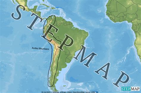 Image result for Andes Mountains Peru Map