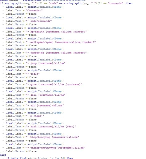 Commande Script Roblox Server ପାଇଁ ପ୍ରତିଛବି ଫଳାଫଳ