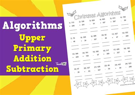 Image result for Worksheet for Addition and Subtraction Algorithm