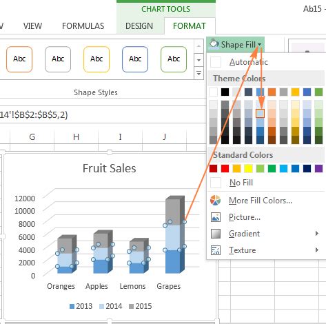 Image result for Excel Graph Colors