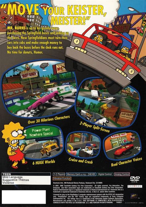 Afbeeldingsresultaten voor Simpsons Road Rage Game PlayStation Map