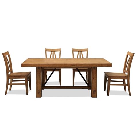 Rustic dining table set - Hawk Haven