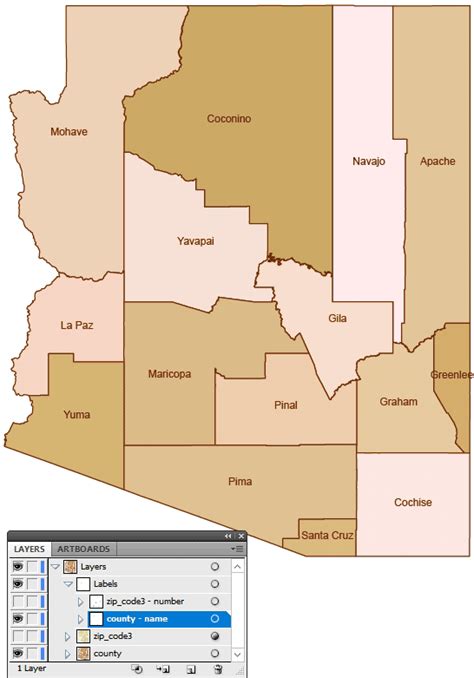 Afbeeldingsresultaten voor Arizona 5 Digit Zip Code Map