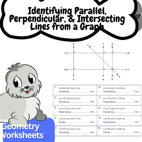 Image result for Identifying Parallel and Perpendicular Lines Worksheet