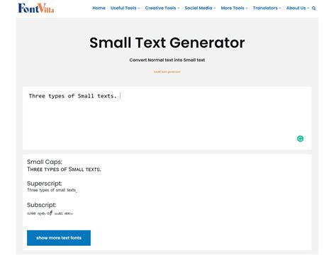 Image result for Small Text Generator