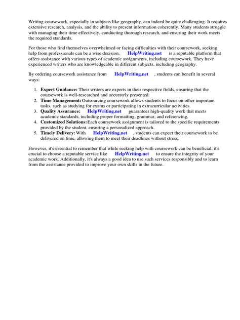 Image result for Geography Coursework Examples