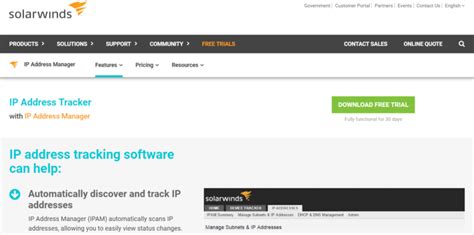Image result for SolarWinds IP Address Tracker