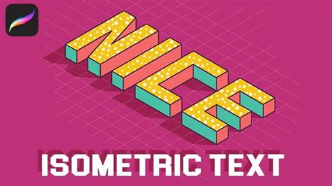 Image result for Procreate Isometric Text