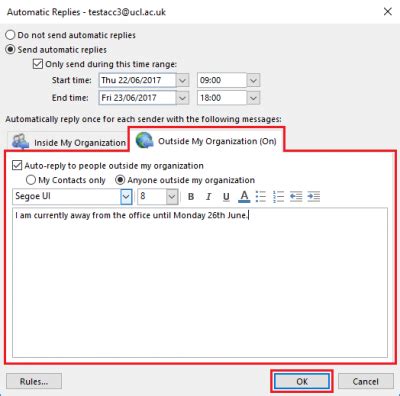 Toradh íomhá ar Out of Office Automatic Email Reply