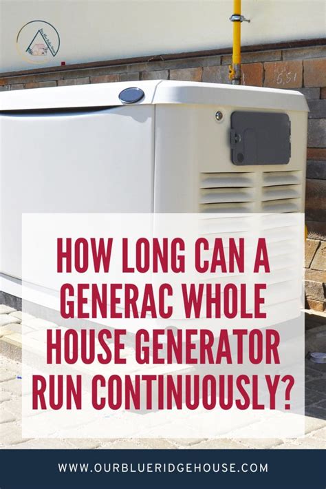 Image result for How Long Should You Run a Generator at a Time