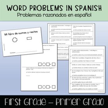 Image result for Grade 1 Spanish Math Word Problems