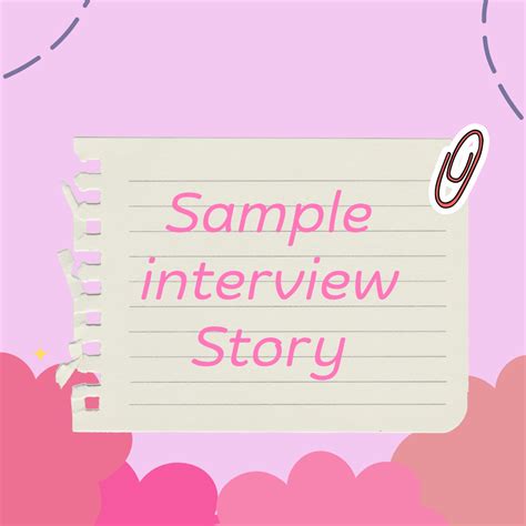 Image result for Interview Story Example