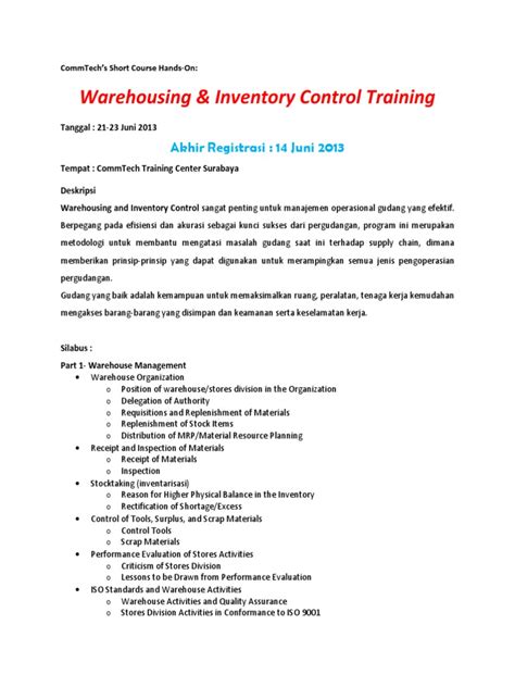 Inventory Control Training に対する画像結果