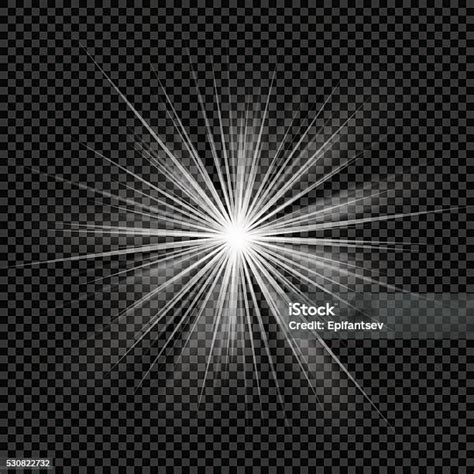 Toradh íomhá ar Transparent Light Burst Vector