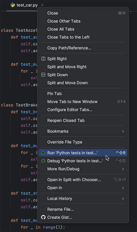 Image result for Python Code Displaying Testing in Progress