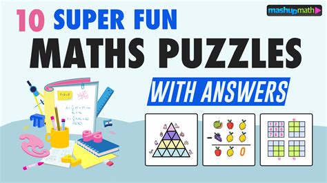 10 Free Maths Puzzles with Answers for Ages 12+ — Mashup Math