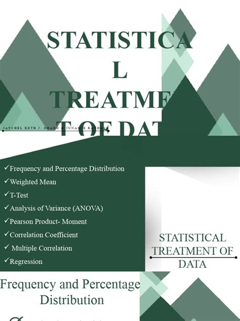 Image result for Statistical Treatment of Data Sample